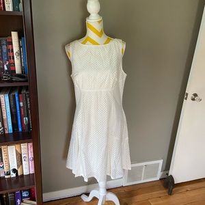 Chaps White Dress